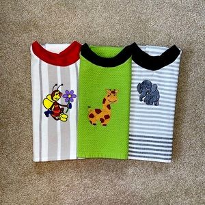 NWOT Baby Towel Bibs Embroidered 3 Pk Age 1-5